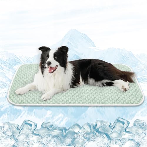 MICROCOSMOS Pet Cooling Mat & Sleeping Pad- Breathable Bubble Surface, EZ Clean. Keep Cooling for Pets, Kids and Adults in Summer.(Green, 48" x 24") - color: Green, size: 48" x 24"