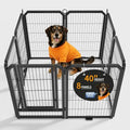 Dog Playpen Indoor 40 Inch 8 Panels Pet Pen with Door & Stakes Portable Exercise Puppy Playpens Metal Dogs Fence Outdoor for Yard RV Camping Training Trips Small Medium Large Dogs Foldable Expandable - size: 40 Inch
