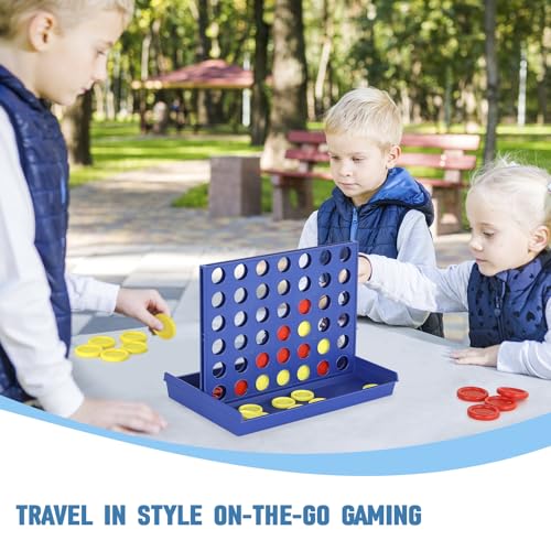 Pedolini 4 in a Row Connect Game Travel Board Game (Medium) 9.4 inch x 6.8 inch - size: Medium