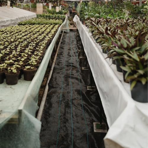 VEVOR Weed Barrier Landscape Fabric, Heavy Duty 5x250FT 5oz Woven Garden Fabric Weed Barrier, Weed Control Fabric Ground Cover, Geotextile Fabric, Weed Block Gardening Mat, Driveway Fabric Landscaping - size: 5FT*250FT-5OZ, style: Woven