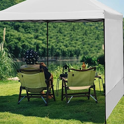 Canopy Sunwall, Instant SunWall 10ft x10ft, Sidewall for Pop Up Canopy Tent, 2 Pack Sidewalls Only, White - color: White, size: 10x10(2pcs)
