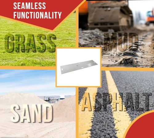Mytee Products 5 Pk 2' x 8' White Ground Protection Mats with Diamond Plated Tread Design - High Density Polyethylene Mat, Easily Supports 50 Ton Loads on Lawns, Dirt, and Any Other Areas - color: White, size: 2 x 8 Feet, style: 5 - Pack