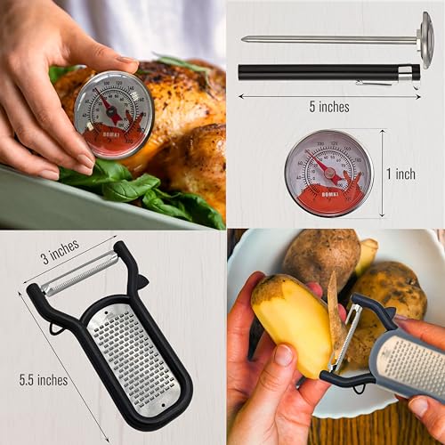 BOMKI Grilling and Camping Cooking Utensils Set for The Outdoors BBQ - Camping Utensil Set Kitchen Set Cookware Accessories Glamping Essentials Camp Stuff Camp Cooking Set (Green Pro) - style: Green Pro