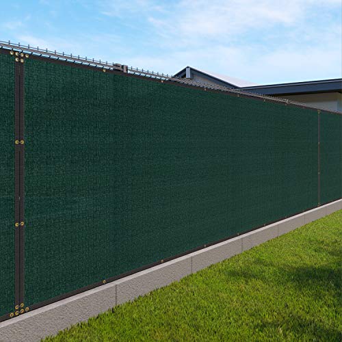 Windscreen4less 4' x 2' Privacy Fence Screen Heavy Duty Windscreen Fencing Mesh Fabric Shade Net Cover with Brass Grommtes for Outdoor Wall Garden Yard Pool Deck Green - color: Green, size: 4' x 2'