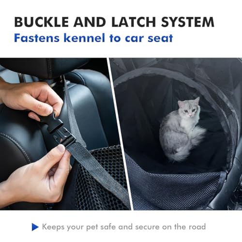 Pet Tube Soft Sied Dog Carries,Extra Long Cat Tunnel for Cars, Outsidet Enclosures Playpen Tunnel Catio for Long Distance Travel Road Trip