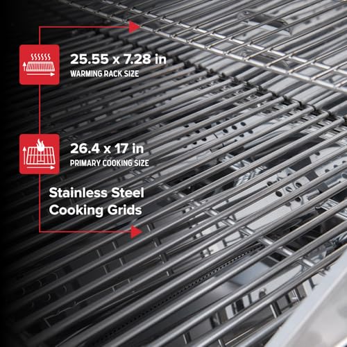Nexgrill 4-Burner Propane Gas Grill in Stainless Steel with Side Burner, 60000BTUs, 626 sq. in. Cooking Space, Perfect for Outdoor Cooking & Grilling, Patios, BBQ, Backyards, Silver, 720-0830H - style: 4-Burner + Side Burner