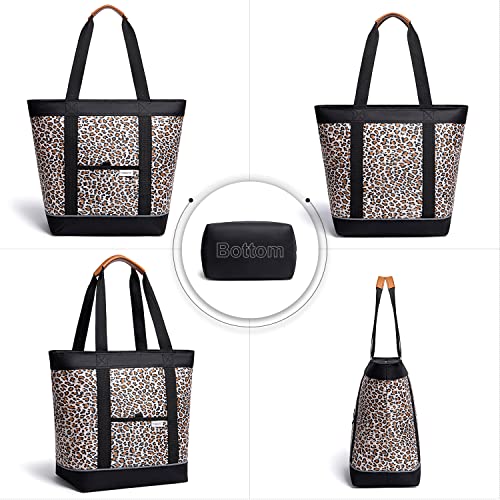 Insulated Cooler Bag Reusable Grocery Tote Bags Transport Large Lunch Box for Women - color: Leoaprds