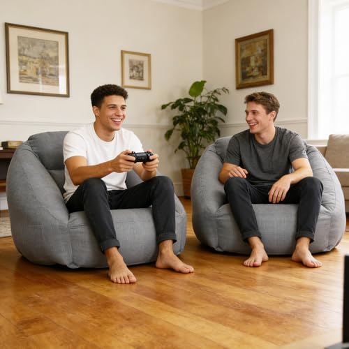 Inflatable Sofa Chair Portable Air Couch Camping Lounger with Air Pump for Home Outdoor Camping Travel (Grey) - color: Grey