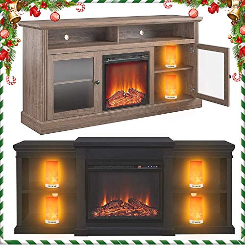 LED Flame Effect Light, Flame Lamp 4 Modes USB Rechargeable Fire Lights Indoor Campfire Outdoor Decorative Lantern Hanging Lamps Fireplace Romantic Light for Home Party Camping Bar - size: Button Control - 1PCS
