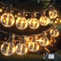 Outdoor String Lights 100ft LED Hanging Globe Patio Lights with G40 Shatterproof Bulbs(34+3 Bulbs), Spring Easter Gift for Men Women Waterproof Connectable Hanging Light Outdoor Decor Garden Backyard - style: 100FT (34+3Bulbs)