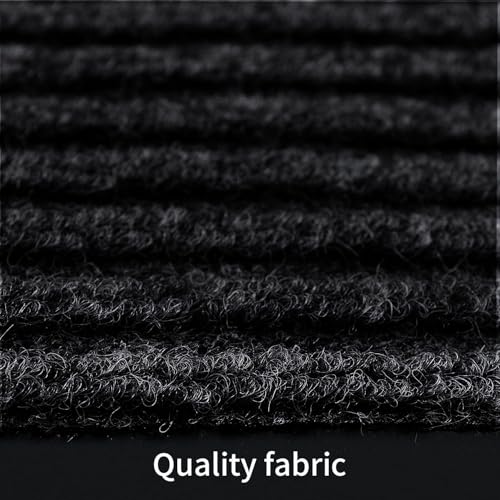TANYOYO 3' X 10' Commercial Grade Door Floor Mat Brush Step Entrance Mat Vinyl Backed Utility Doormat Heavy Duty Floor Rugs Commercial Outdoor Carpet Indoor Entrance Mat，Black - color: Black, size: 3'4" x 9'10" (Rectangular)