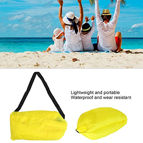 Inflatable Lounger Couch, Portable Air Hammock Sofa, Beach Bed with Storage Bag for Pool Float, Camping, Travel, Music Festivals and Outdoor Use