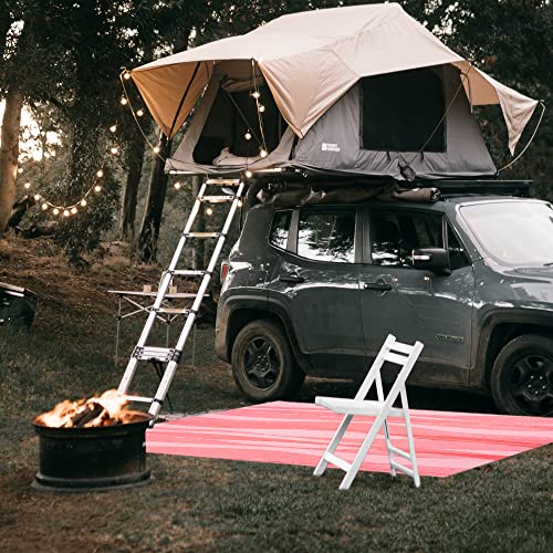 Boulder Bee Outdoor Rugs | Plastic Straw Rug | Waterproof Outdoor Camping Rugs | Quick Drying Picnic Rug | Sand Free Reversible Beach Mats | 5 x 8 Feet | 2.7 lb(Pink) - color: Orange Pink, size: 5*8 Feet
