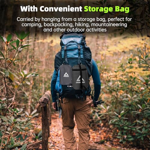 Camping Hammock with Mosquito Net and Rain Fly Tarp - 2 Person Hammock Tent, Portable Parachute Nylon Hammock for Outdoor, Hiking, Backpacking, Backyard, Travel (Hold Up to 500lbs) - Black - color: Black