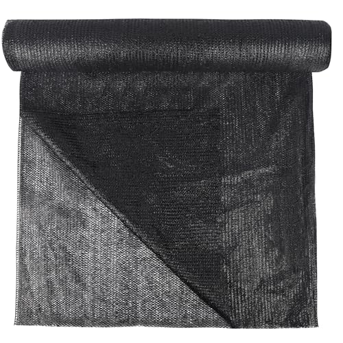 winemana 6x120 FT Outdoor Shade Cloth for Garden & Plants - 50% Large Black Mesh Tarp, UV Resistant Woven Shade Fabric for Greenhouse Farm Row Cover Vegetables Sun Protection Poultry Run - size: 6 Ft X 120 Ft, style: 50%