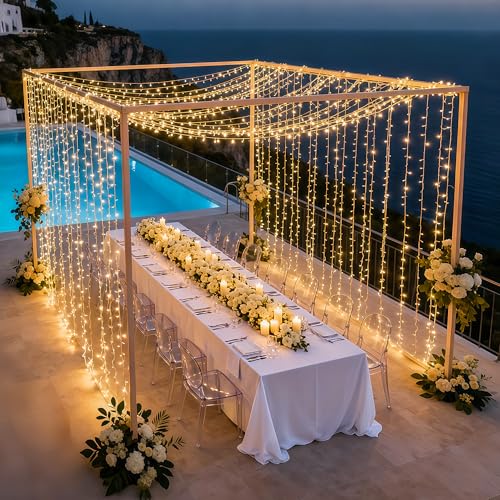JMEXSUSS 1000 LED Warm White Christmas String Lights with Remote, 8 Modes Plug-in for Indoor Outdoor Bedroom Garden Yards Thanksgiving Party Holiday Wedding Decor - color: Warm White, size: 1000 LED