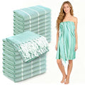 YSYJ 18 Pack Turkish Beach Towel 36 x 71 Inches Beach Towels Soft Lightweight Extra Large Pool Towels Quick Dry Sand Free Turkish Bath Towels Teal - color: Teal, size: 36"x71"- 18 Pack
