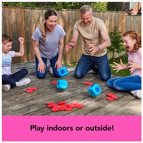 Spin Master Games, Left Center Right Giant Edition, Family Game for Indoor & Outdoor Fun with Big Oversized Board, for Family and Kids, 2-4 Players, Ages 6 & Up - style: Giant Left Center Right