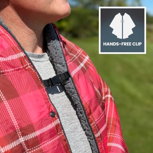 ROAM Weatherproof Sherpa Fleece Blanket - Durable Recycled Ripstop Exterior, Eco Insulation, Compact Travel Design, Machine Washable, All-Season Outdoor & Indoor Blanket, 75" x 52" (Stonebrook Plaid) - color: Stonebrook Plaid