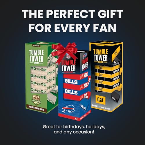MasterPieces Game Day - NFL Buffalo Bills - Officially Licensed Tumble Tower, Real Wood Blocks - style: Buffalo Bills