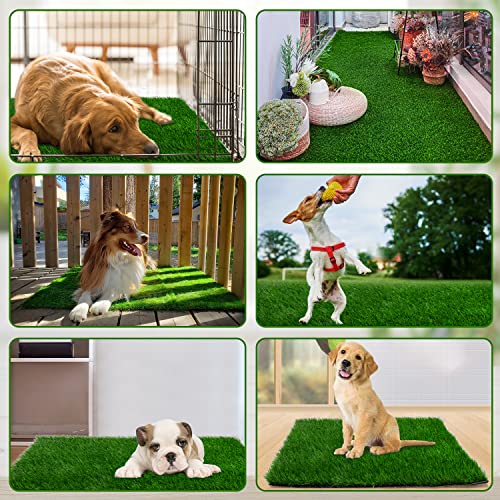 Grass Pad for Dogs 28 x 40 inches, Strong Absorbency Soft Artificial Turt for Pets Potty Training, Easy to Clean Fake Grass for Dog Indoor Outdoor Use (1 Pack) - size: 40.2x28.0 Inch
