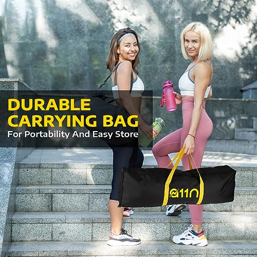 A11N SPORTS Designed for All Weather Conditions with Steady Metal Frame and Strong PE Net, Regulation Size Net with Carrying Bag- 22’ Wide x 36” Tall, Indoor/Outdoor Use - color: Yellow