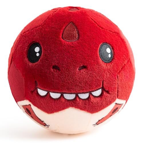 VangeBow Silent Indoor Soccer Balls for Toddlers 1-3, Inflatable Soft Plush Baby Toddler Soccer Ball Toys Gifts for Kid 3-5 Year Old Boy First Birthday Gift (Tyrannosaurus Rex, Pump Include) - style: Tyrannosaurus Rex