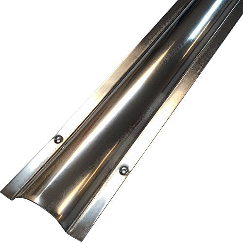 Electriduct Stainless Steel Wire Guard Surface Raceway Metal Cord Cover - Silver - 58 Inch - Channel Size: 0.95" W x 0.28" H (Small) - color: Silver, size: 1.4 Small 4.8FT