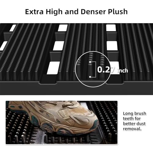 MATALL Waterproof Outdoor Door Mat - 36x24 Inches Non-Slip Drainage Large Door Floor Mat for Indoor Home Pool Entry Garage（ Upgrade Interlocking Mat） - color: Black, size: 2' x 3' (Rectangular)