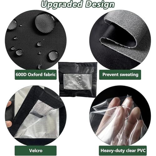 Hose Watering Timer Cover - Weather-Resistant Protective Sleeve with Clear Front Window, Anti-UV Durable Guard | Ideal for Outdoor Garden Lawn Backyard Park Irrigation Sprinkler System Faucet Protect
