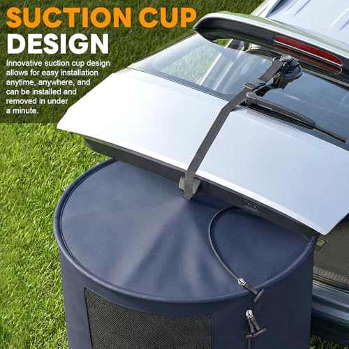 Portable Changing Tent, Easy Set-up Shower Tent for SUV with Suction Cups and Buckles, Instant Privacy Dressing Room with Carry Bag for Camping, Shower, Beach and Toilet Stall