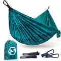 Foxelli Camping Hammock – Ultralight Hammock for Backpacking, Hiking, Festivals, Travel - Easy Setup with Tree-Friendly Ropes & Steel Carabiners, Heavy Duty Parachute Nylon - color: Mandala