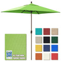 EliteShade USA 10-Year-Non-Fading 6.5x10Ft Rectangular Market Patio Umbrella, UPF 50+ UV Protection Performance Sun Umbrella, Heavy Duty Commercial Grade Outdoor Table Umbrella with Crank, Windproof Vented Top for Garden, Pool, Deck and Outdoor Playsets,