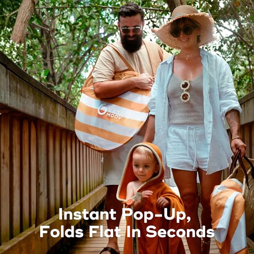 Babymoov Anti-UV Baby & Toddler Beach Tent UPF 50+ Sun Protection with Pop Up System for Easy Use & Transport, Sunset - style: Sunset Tent