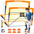 Dimples Excel Soccer Goals Kids Net for Backyard 7x5, 5x3.6, 4x3, 3x2.2 FT - style: 4x3 FT, 2 Set