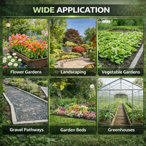 Weed Barrier Landscape Fabric Heavy Duty，Garden Fabric Weed Barrier，Black Mulch for Landscaping, Weed Blocker Fabric Garden Bed Cover Garden Supplies (4ft x 60ft) - size: 4ft x 60ft