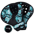 Waboba Catch Water Gloves Pro Water Bouncing Ball Set - for Beach Games & Swimming Pool Toys – 2 Baseball Style Mitts for Catching Water Balls – One Size Ambidextrous Design, Black