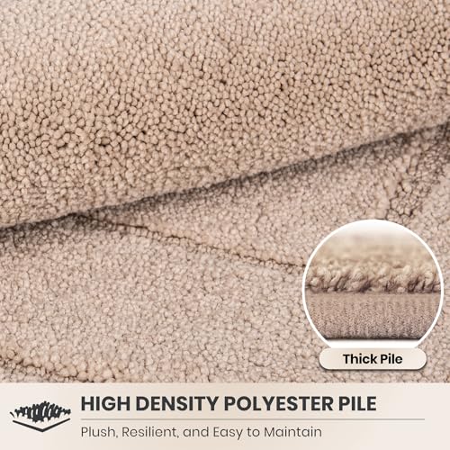 PURRUGS Dirt Trapping Door Mat 24" x 59", Non-Slip/Skid Machine Washable Entryway Rug, Dog Doormat, Super Absorbent Welcome Mat for Muddy Wet Shoes and Paws, Beige - color: Beige, size: 24" X 59"