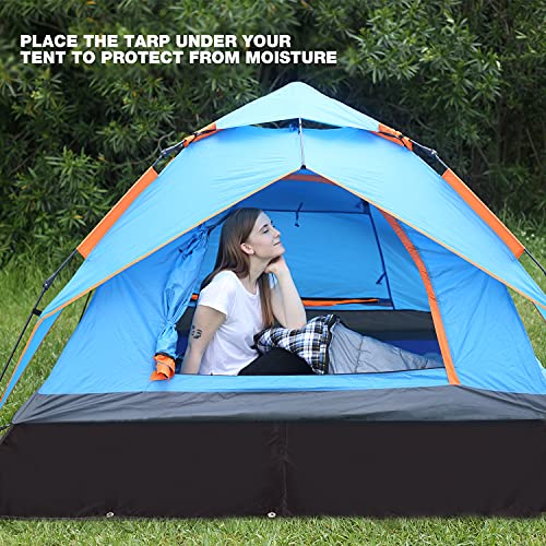 REDCAMP Ultralight Tent Footprint - 95" x116'', 4 in 1 Multifunctional Waterproof Camping Tent Tarp for Camping, Hiking and Survival Gear, Lightweight and Compact