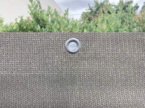 Alion Home Elegant Privacy Screen for Backyard Fence, Pool, Deck, Patio, Balcony and Outdoor Paneling - Include Zip Ties (3 X 6 FT, Grey) - color: Gray, size: 3 X 6 FT