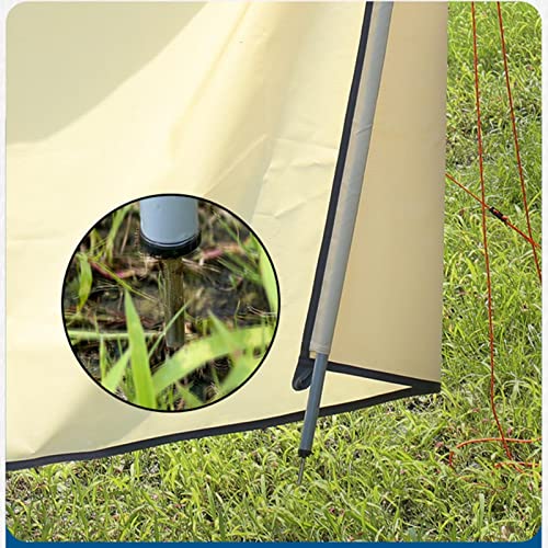 Camping Windbreaks，Beach Windshield Shelter, Outdoor Privacy Shield with Top Window, for Garden Charcoal Grills BBQ Picnic(Black,7.2m) - color: Black, size: 7.2m