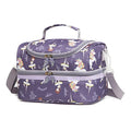 Insulated Kids Dual Compartment Lunch Bag Tote Pack for Girls Boys Toddler Kindergarten School Picnic Food Cooler Hot Water Ice with Strap (Ballet Dancer) - color: Ballet Dancer