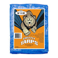 Grizzly Tarps by B-Air 16' x 20' Large Multi-Purpose Waterproof Heavy Duty Poly Tarp with Grommets Every 36", 8x8 Weave, 5 Mil Thick, For Home, Boats, Cars, Camping, Protective Cover, Blue - size: 16X20