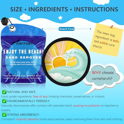 Antfuny Sand Remover Cleaner Eraser for Women Beach Towel Blanket Clip 2 4 6 Quick Dry Oversized XL Extra Large Thick Think Cloud Turkish Cotton Microfiber Bulk Packs Mat Sand Free Sandproof - color: 1pcs Sun Waves