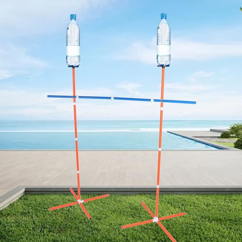 Outdoor Flying Disc Game Set, Fun Bottle Drop Yard Games, Quick Assembly and Disassembly, for Yard Lawn Beach