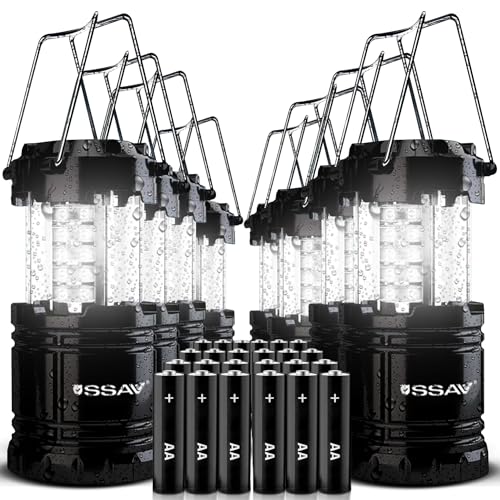 8 Pack Camping Lantern, LED Lanterns Suitable for Hurricane & Survival Kit | Emergency Flashlight for Storm, Outages | Outdoor Portable Lanterns for Garage, Basement, Cars & Trucks