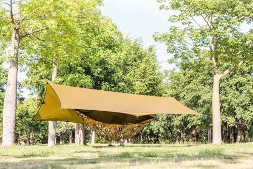 OneTigris Hideout Hammock Underquilt, Lightweight 4 Season Hammock Gear for Camping, Hiking, Backpacking, Travel, Beach, Backyard, Patio, Portable - color: Camo