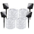 Brightever Solar String Lights Waterproof 288FT, 4-Pack Each 72FT 200 LED Solar Powered Fairy Lights with 8 Modes, Solar Twinkle Lights for Outside, Tree, Backyard, Balcony, Christmas (Daylight White) - color: White, size: 4Packs（72FT 200LED）