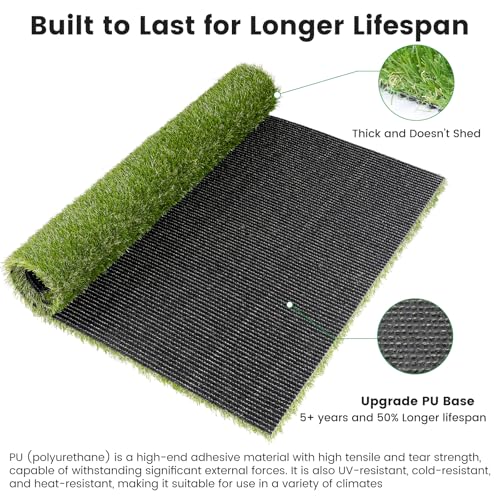 59" x 36" Fake Grass Mat for Dogs, Premium Washable Artificial Turf Grass Rug for Patio Lawn Balcony Door Dog Pet Pee Potty Training - size: 59" x 36"