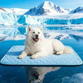 SISROL Cooling Mat for Dogs & Cats, Q-Max>0.5 Arc-Chill Fabric Washable Non-Slip Pet Cooling Pad, Thickened Portable Cooling Bed Mats for Indoor & Outdoor, Small Medium Large Pets - size: Large